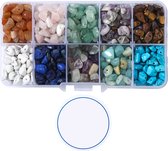 Behave Edelstenen Kralen set - Natuursteen Kralen - Kralen Set - Rijgdraad - 10 Varianten - 1250 Stuks - 240gr - +-6mm