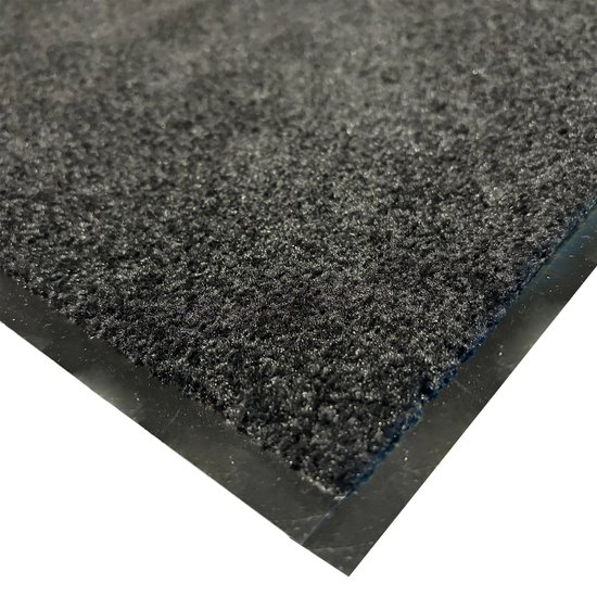 JYG Paillasson Runner Cleanwash Zwart 120x120cm - coureur sec - antidérapant - coureur d'entrée - coureur d'escalier - pare-chocs 4 côtés