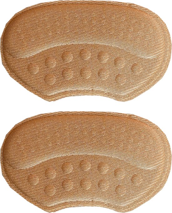 Hielzooltjes Anti-slip | Hielzool | Hakbeschermers | Premium Hielbeschermers | Kleur Beige / Wit | 2 stuks / 1 paar | Schoenmaat Universeel | Hiel beschermers |Hielkussens Anti-slip |