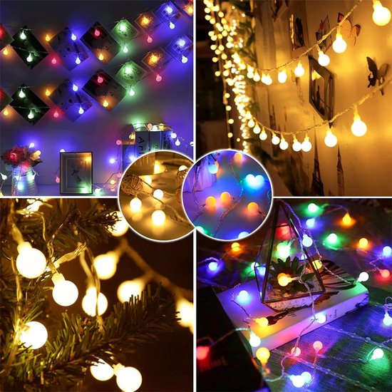 Solar lichtslinger op zonne-energie - Lichtsnoer met 8 LED lampen