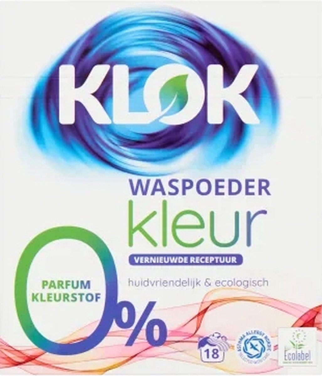 Goedkoopste Eco Waspoeder Kleur - 1,215KG/18 wasbeurten