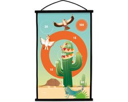 Scratch Active Play: START TO DART Mexico 38x60cm, 2-zijdig bedrukt, met 6 darts met zuignappen, in doos, 3+