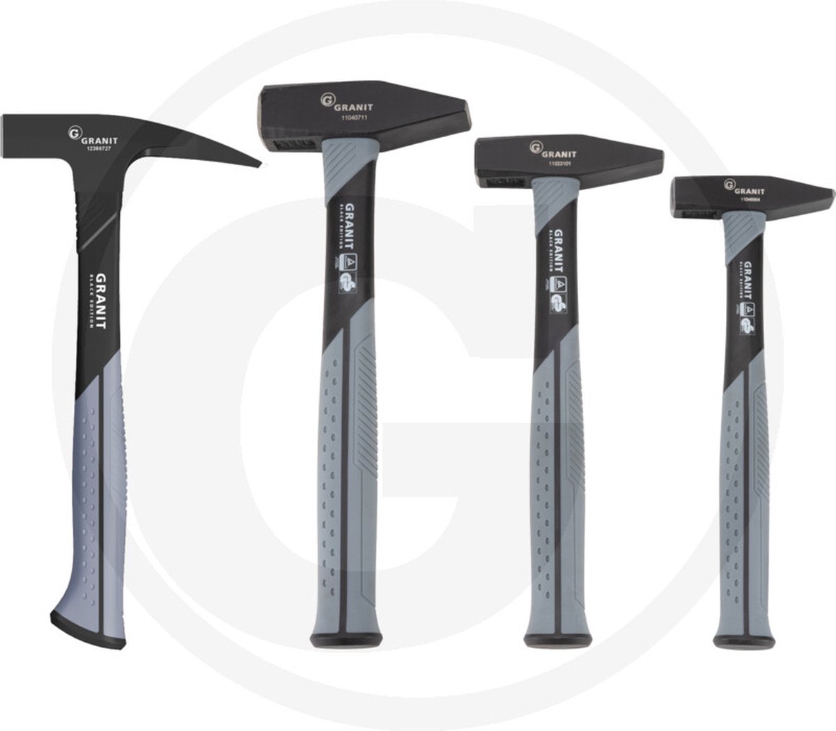 GRANIT BLACK EDITION - Glasvezel hamerset - 4 delig