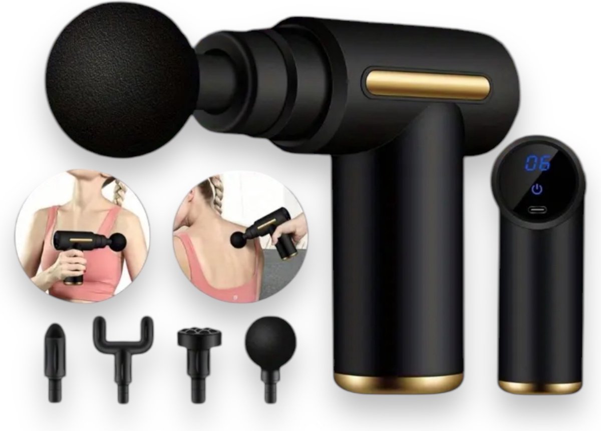 Afbeelding 3 van Kinky Pleasure® Draagbare Mini Massage Gun - Krachtige Spier Massage en Ontspanning