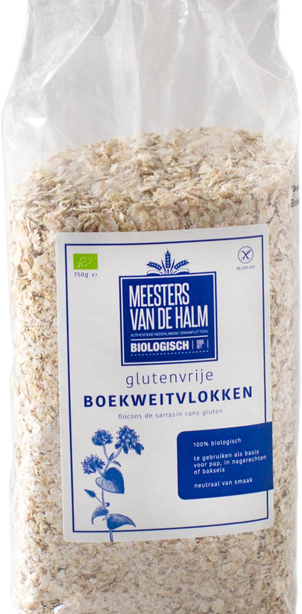 Meesters Van De Halm Biologische Boekweitvlokken 750GR