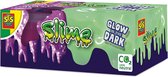 SES Creative - Slime - Glow in the dark slijm – 2 potjes kant en klare slijm in 2 kleuren en diktes - goed uitwasbaar - veilig voor kinderen - Gluten vrij