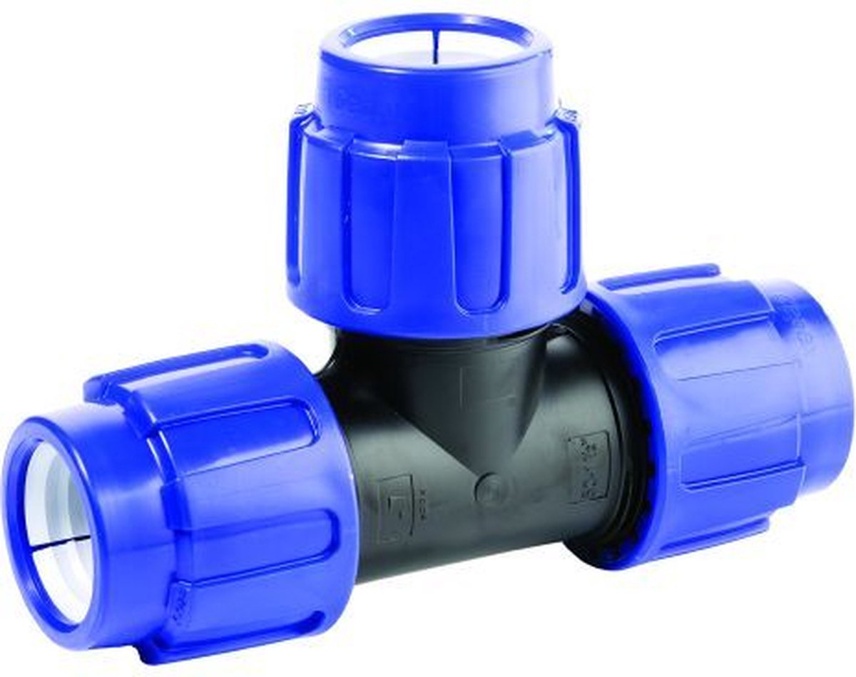 PP T-Stuk, 3 X Ø75mm