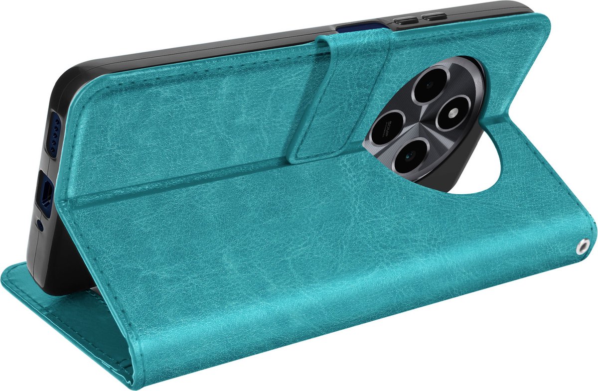 Mayaxess, Portemonnee met sleutelkoord voor Xiaomi Redmi 14C, Turquoise
