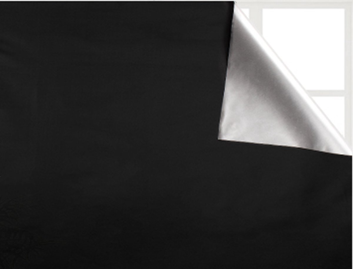 Verduisteringsfolie - Zwart - 145 x 300 cm - Raamfolie Verduisterend