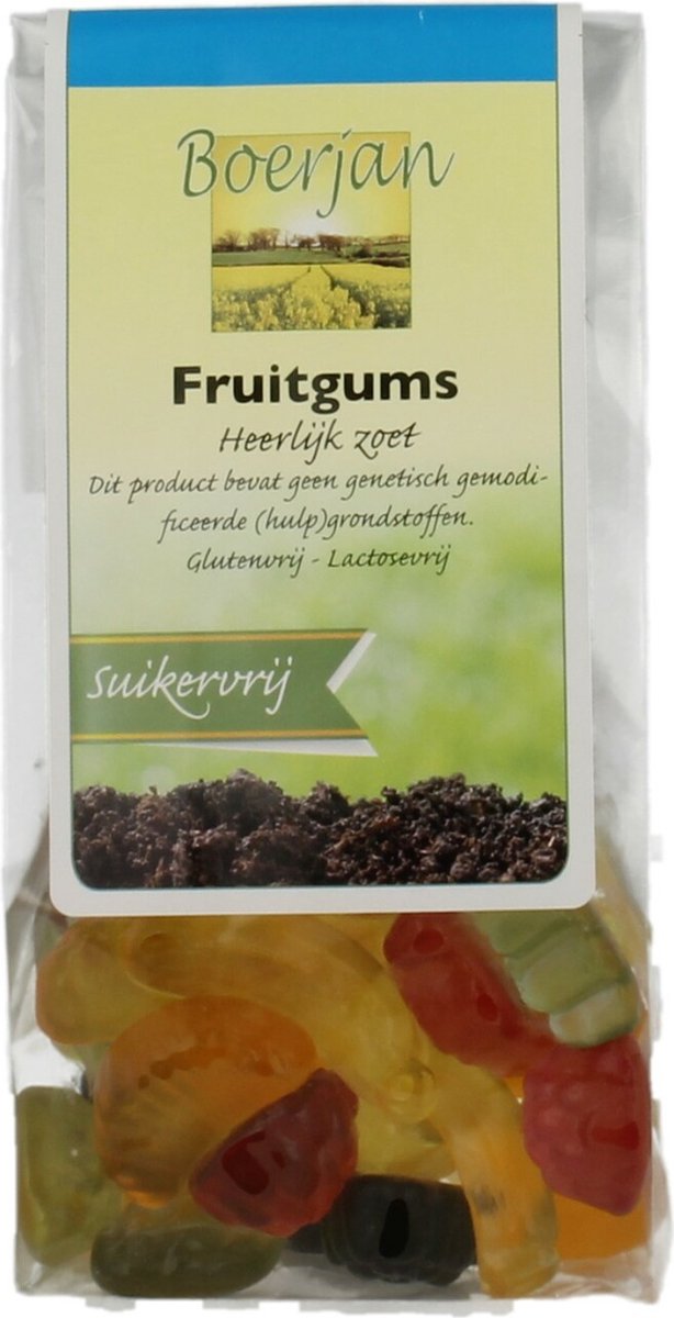 Boerjan Mini Fruitgums Suikervrij 110 gr
