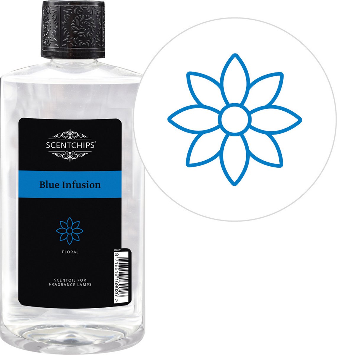 Scentchips® Blue Infusion - Geurolie Voor Oliebrander - Parfum Olie - Geurolie Voor Lampenolie - Geurlamp Olie - 475ml