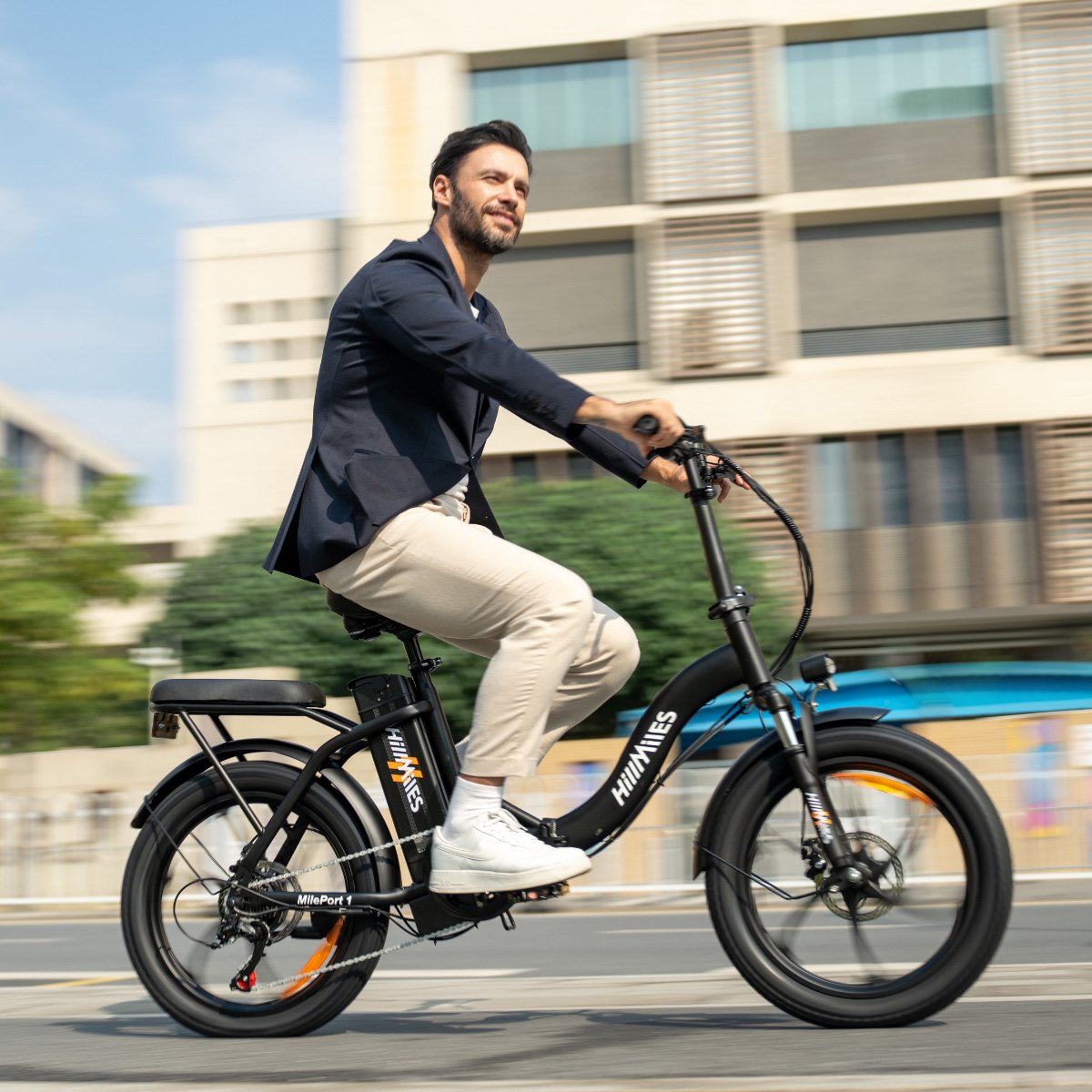 Hillmiles MilePort 1 Elektrische fiets - Actieradius 60km - Verwijderbare batterij 36V13Ah - Motor 250W - Shimano 7 versnellingen - 20 Inch opvouwbare City Commuter E-Bike - Zwart – foto 7