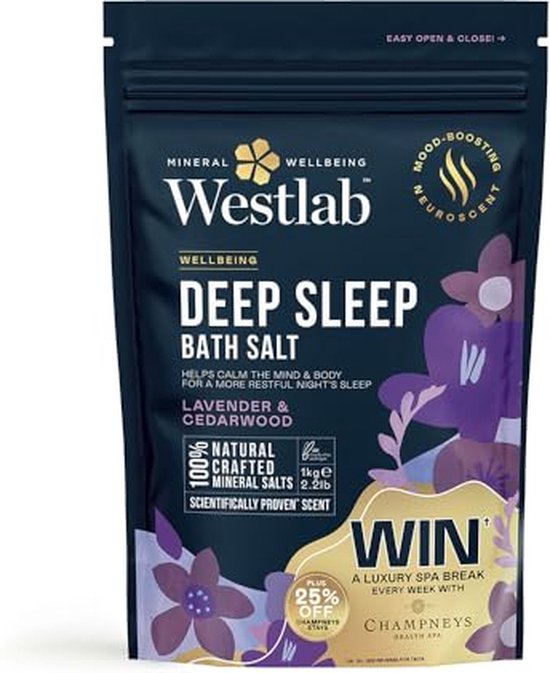 Westlab Magnesium Deep Sleep Bath Salts 1kg - Scientifically-Proven to ...