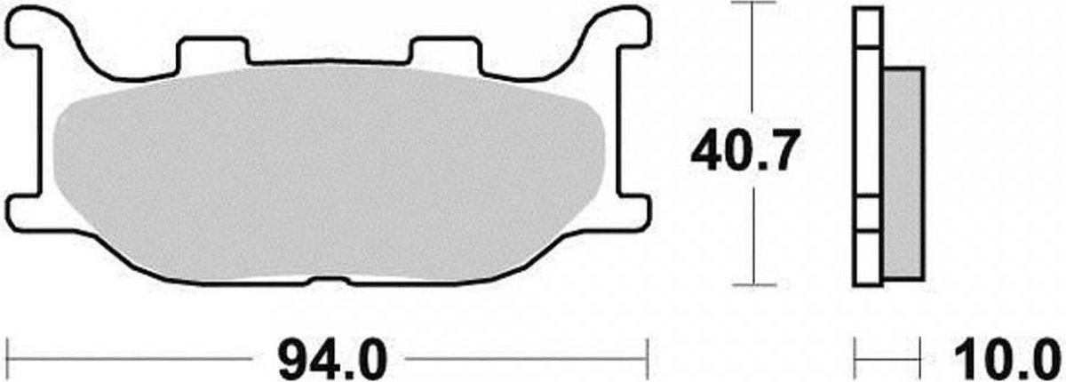 Malossi remblok voor scooter Yamaha 250 Majesty 1996 tot 1999 6216894 / AV Gloednieuw