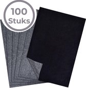 Laavir Papier carbone Professionnel Zwart - 100 Feuilles de Papier Calque pour Hobby et Dessin - Format A4