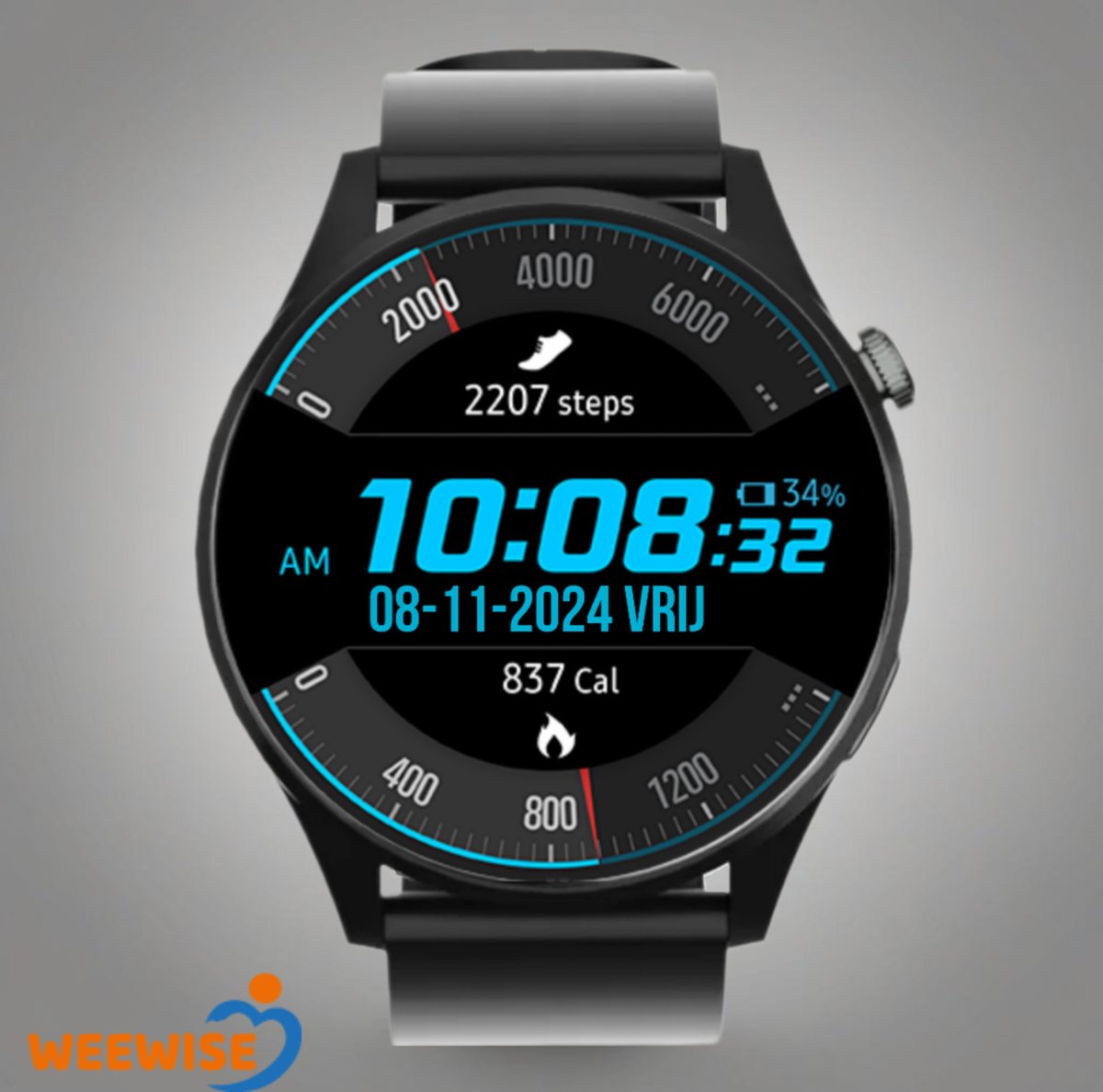 Weewise WS58 - GPS Horloge Senior - Smartwatch voor Ouderen - Persoonlijke alarmen - alarm horloge ouderen - GPS Horloge Alzheimer - Valdetectie