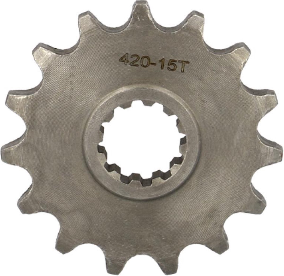 Teknix-uitgaande tandwiel voor Rieju-motorfiets, 50 cc, modeljaar 2009 t/m 2020, 15 tanden, steek 420, nieuw