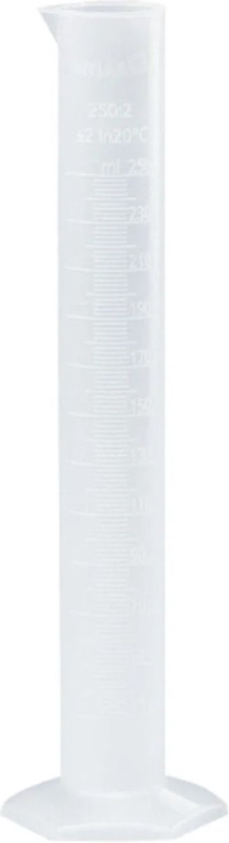 Maatcilinder 100ml uit een stuk van polypropyleen 1stuk