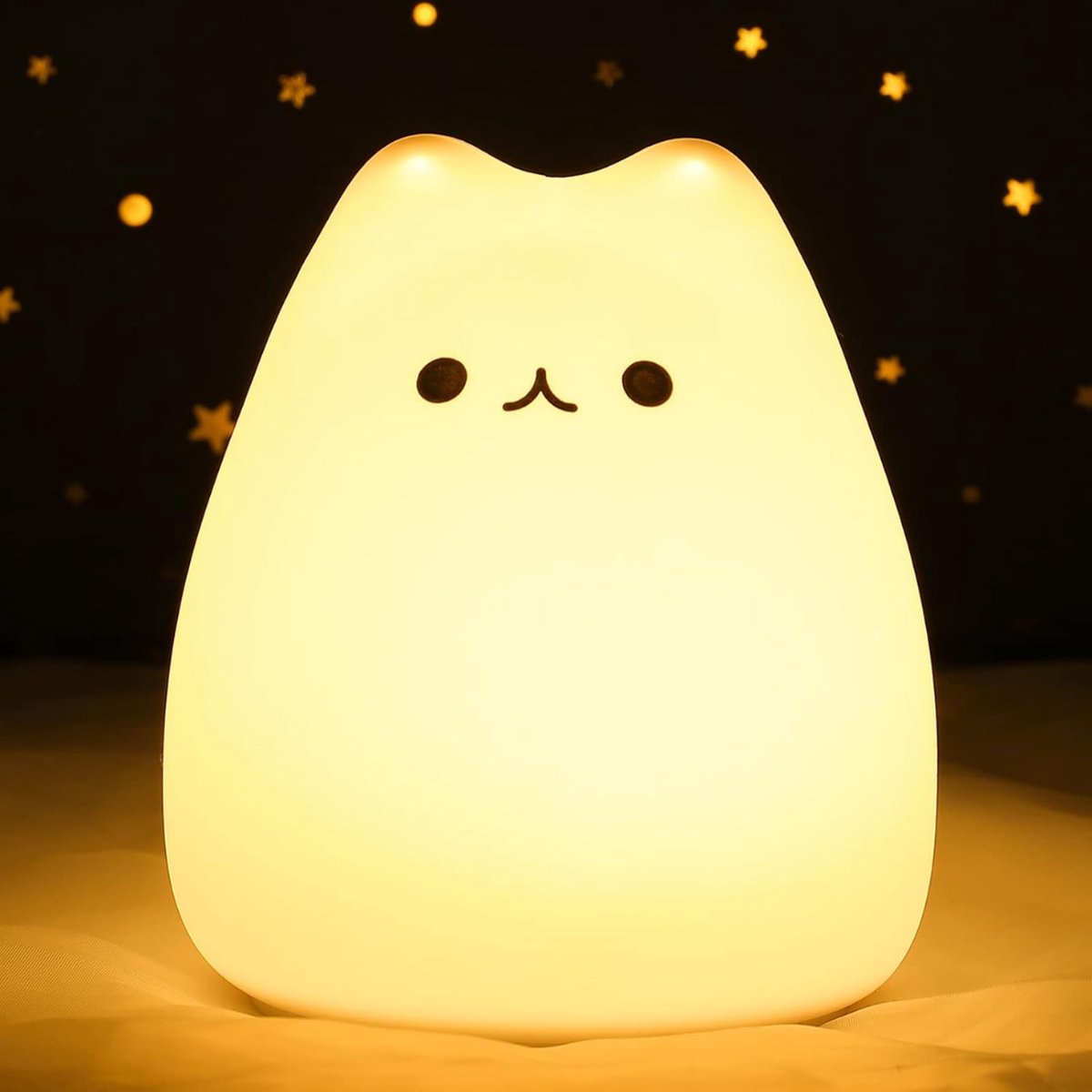 DD® Kindernachtlampen - Nachtlampje Volwassenen - Nachtlampje Kinderen - 9x8x9cm - Geel