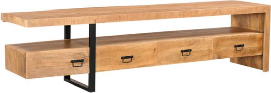 Tv-meubel Mango 240 cm - Mangohout - Massief Hout & Stijlvol Design voor Jouw Woonkamer