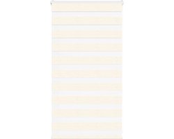 vidaXL - Zebra - rolgordijn - 85x100 - cm - stofbreedte - 80,9 - cm - marmerbeige