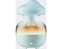 Cloud Rain Luchtbevochtiger Met Kleurverandering - Regendruppel Diffuser - Afstandsbediening -7 Kleuren & Regengeluiden Voor Slaapkamer En Woonkamer