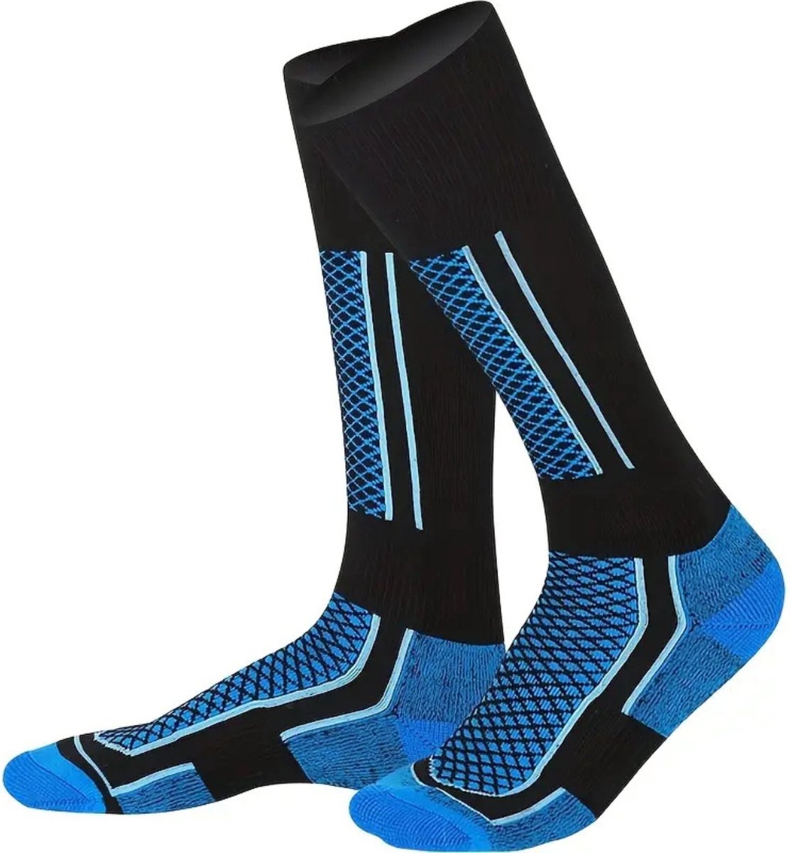 Nivard Skisokken Ski Sokken Warme Sokken Lange Huissokken Thermo Compressie 39-46 Blauw