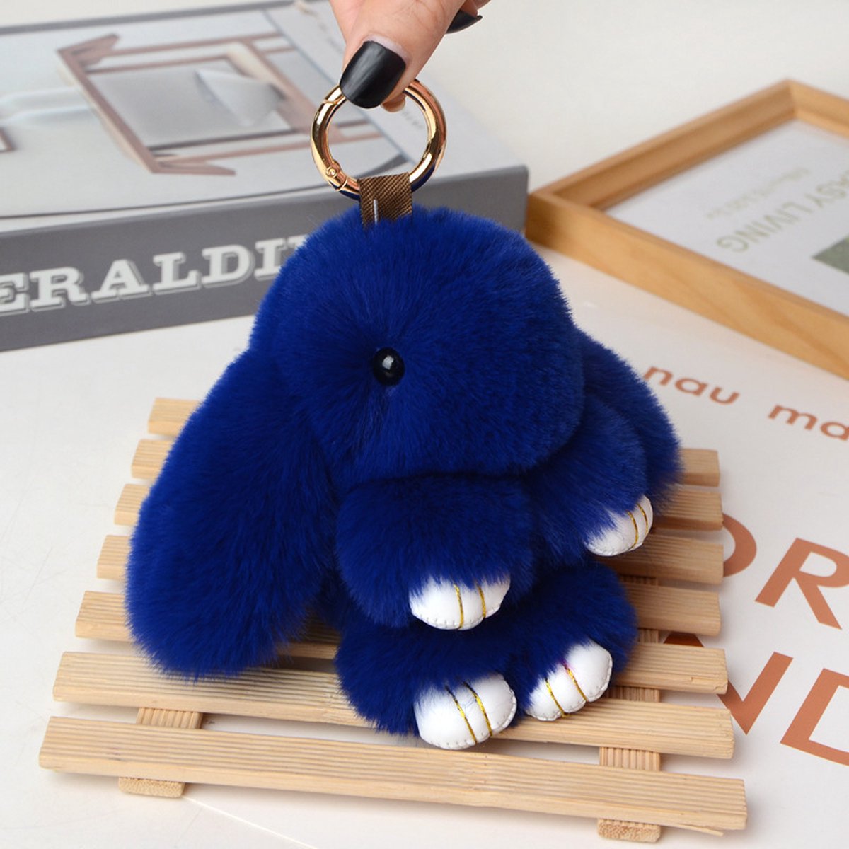 Miniblings Konijn sleutelhanger paashaas Ram haas bruin - handgemaakt modesieraad I hanger sleutelring sleutelhanger sleutelhanger sleutelhanger, bruin