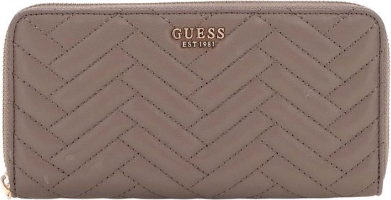 Porte-monnaie Guess Cresidia SLG Zip Around - Format Compact Dark Taupe, Multi-compartiments