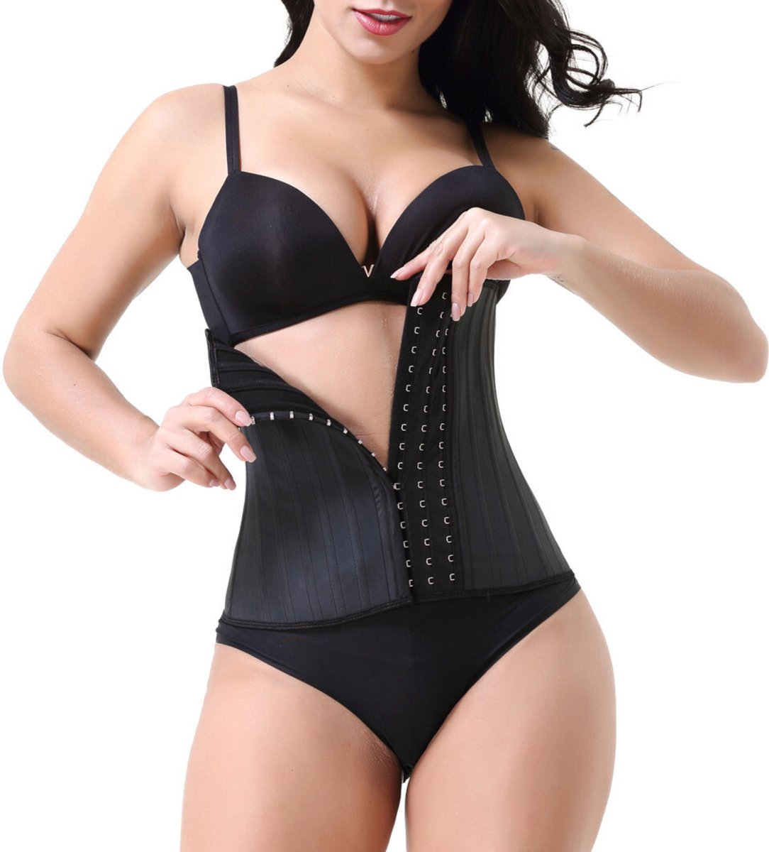 Goedkoopste Waist Trainer - Korset - Zwart - Maat XL - Snel afvallen - Shapewear Korset - Buikband zwangerschap - zweetband buik - afslanken - Shapewear - Corrigerend ondergoed Shapetape - zweetband buik