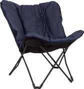Bol.com Bo-Camp - Industrial - Vlinderstoel - Himrod - L - Blauw aanbieding