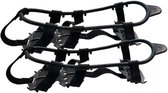 1 paar - Stijgijzers - ijsnoppen - tractienoppen - met 24 stalen tanden -spikes - Antislip siliconen overschoenen - M - Sneeuwketting voor schoenen - voor wandelen, vissen, klimmen en hiken