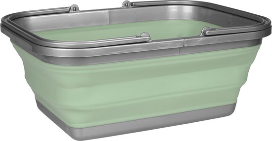 OTRS Opvouwbare Wasteil – Groen/Grijs (16 L) OTRS Opvouwbare Wasteil – Groen/Grijs (16 L)