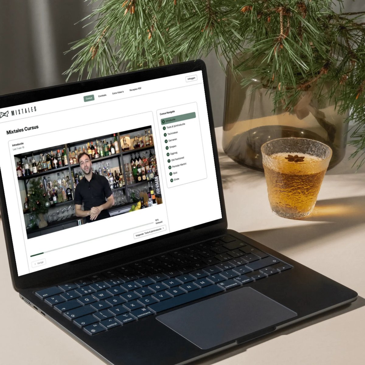 Mixtales® Premium Cocktailset - 12-Delige Set met Cocktail Shaker (830ml) & Stijlvolle Opbergkoker - Ideale Giftset - Incl. Unieke Videocursus door Nederlands Topbartender (t.w.v. €29,95) — cadeau in Kookcadeaus - foto 6