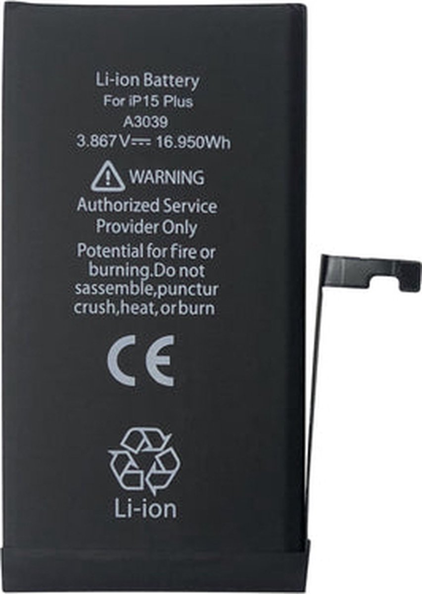 Batterij Geschikt Voor iPhone 15 Plus - TI-Chip - Inclusief Reparatieset