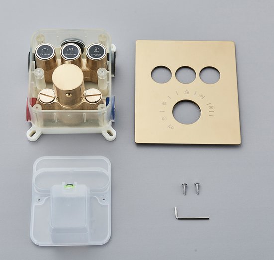 SaniSupreme® La Paz Douche de plafond encastrée Douche à effet de pluie avec éclairage LED et fonction cascade