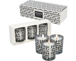 Geurkaarsen in glas - Luxe set van 3 sfeerkaarsen