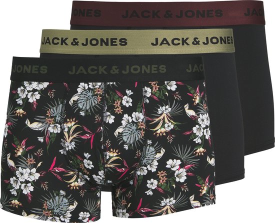 Jack&Jones Jack & Jones 3-Pack Microfibre Short Flower pour hommes 12194284- S