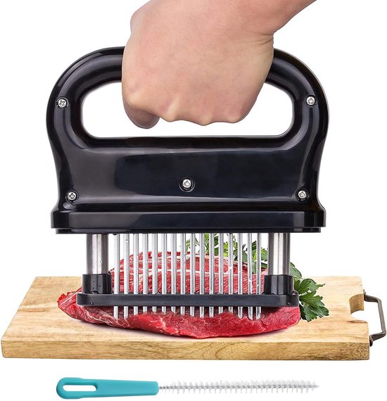 2 stuks vleesklopper naald, vleeshamer van roestvrij staal, steaknaald