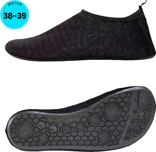 Somstyle Chaussures aquatiques pour Adultes - Taille 38-39 - Chaussures de natation - Chaussures pour femmes pour Sports nautiques - Zwart