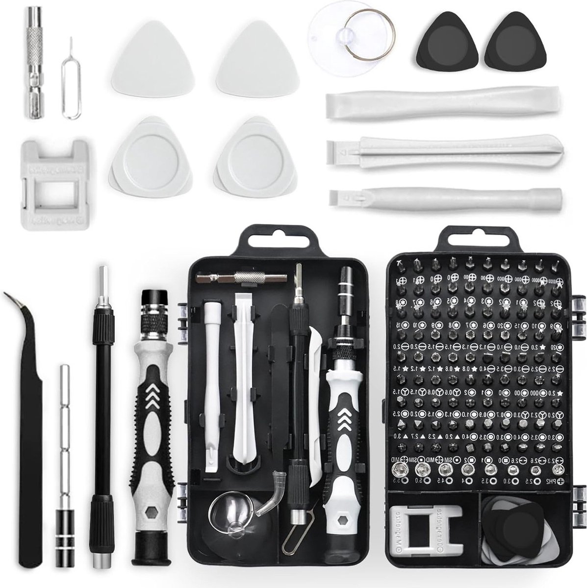 oCreon 115-delige Precisie Schroevendraaier Set - Torx - Phillips - Triwing voor PS4 - Xbox - Laptop
