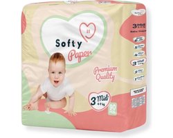 Softy Paper - babyluiers - maat 3 (4-9kg) - 90 luiers - baby