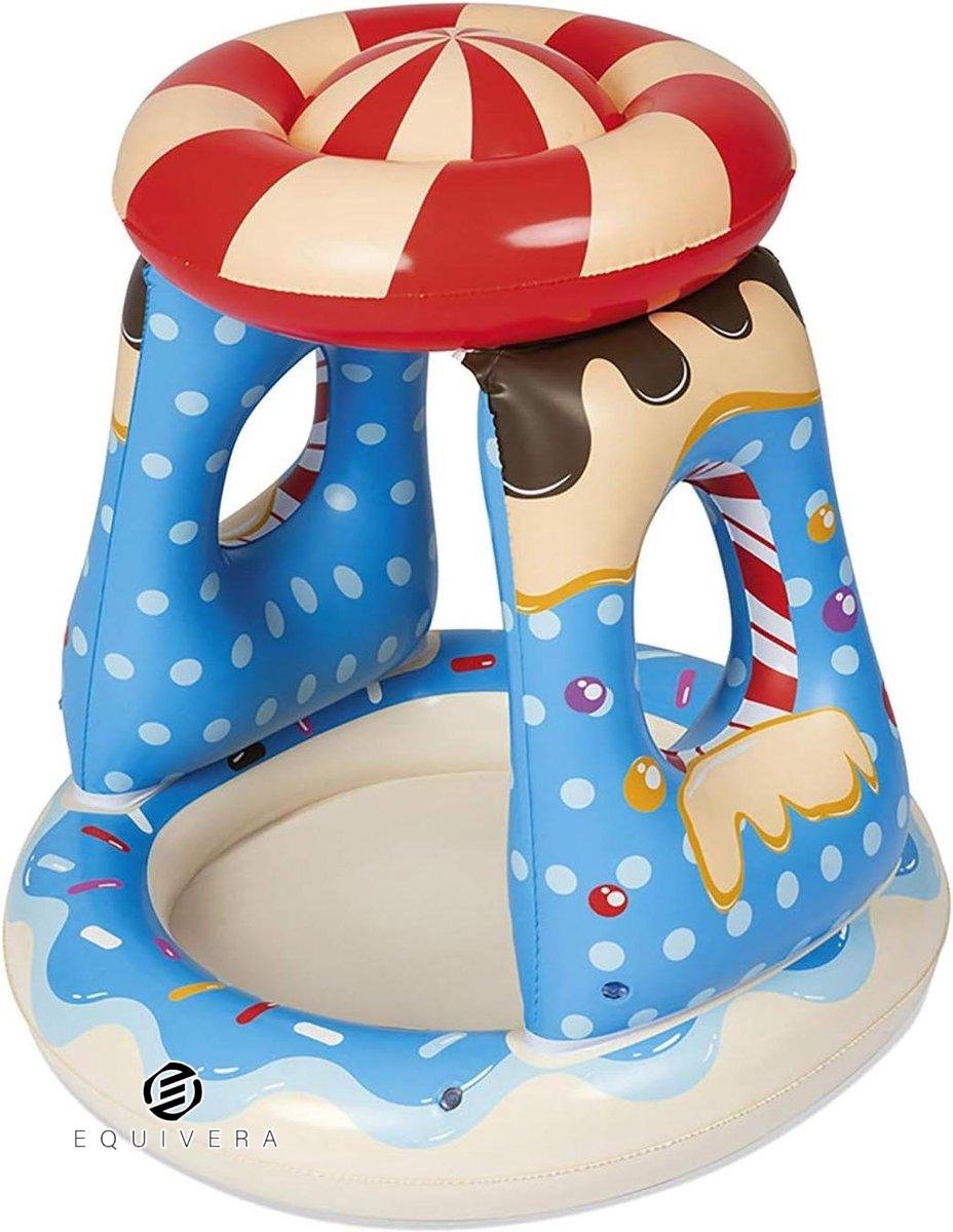 Goedkoopste Equivera Kinderbadje 91 x 91 x 89 cm - Candyville Candy Thema baby zwembad
