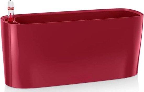 LECHUZA Balkonbak Balconera Color Kunststof All-in-One Set Lichtgrijs 79 X 19 X 19 Cm