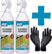 HG Schimmelreiniger Vocht- en Weerplekkenreiniger 2-pack met KD handschoenen