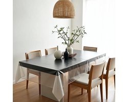 Raved Transparant Tafelzeil 140x250 cm - PVC - Glashelder - Afwasbaar & Beschermend