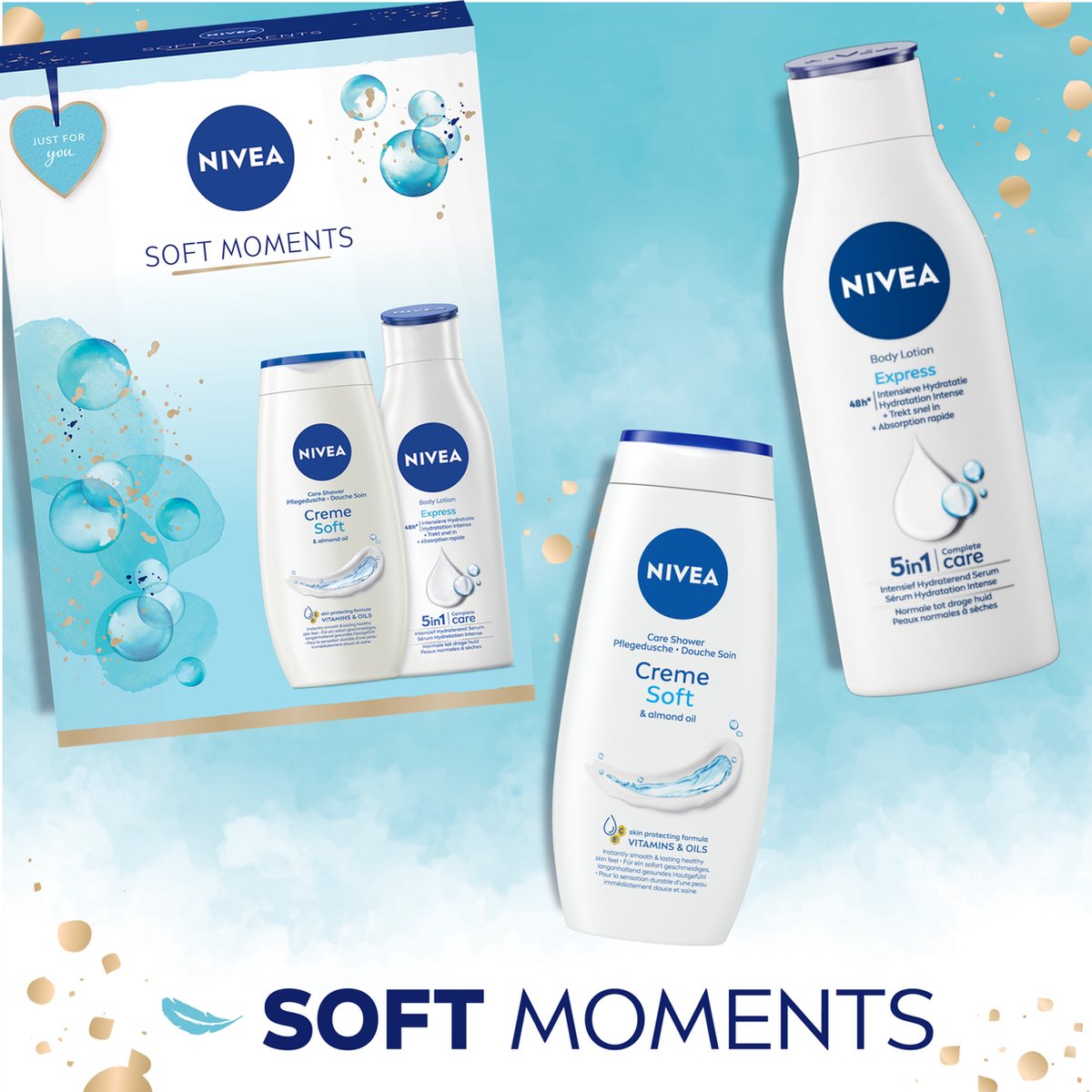 NIVEA Soft Moments Geschenkset 1 set