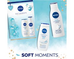 Nivea Soft Moments Geschenkset - Sinterklaas en Kerst Cadeau - Giftset met Bodylotion en Douchegel - Cadeauset - Kado