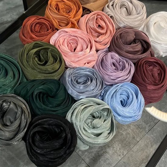 Foulard Bovista - Hijab - Femme - Abaya - Écharpe - Vêtements islamiques - Vêtements musulmans - Alhamdulillah - Marron