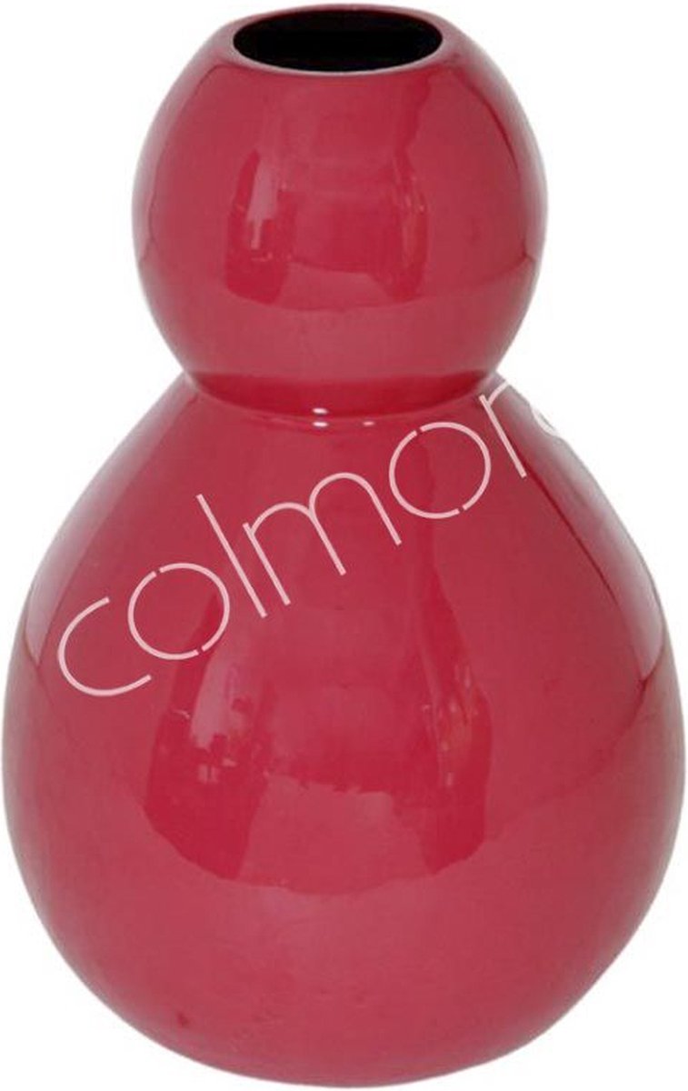 Colmore by Diga vaas metaal fuchsia Enamel 21x21x30cm